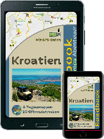 Ebook 4x4 Kroatien mit 20 Offroadstrecken in Kroatien