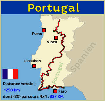 Carte 4x4 Europe Portugal Carte 4x4 Europe Portugal
