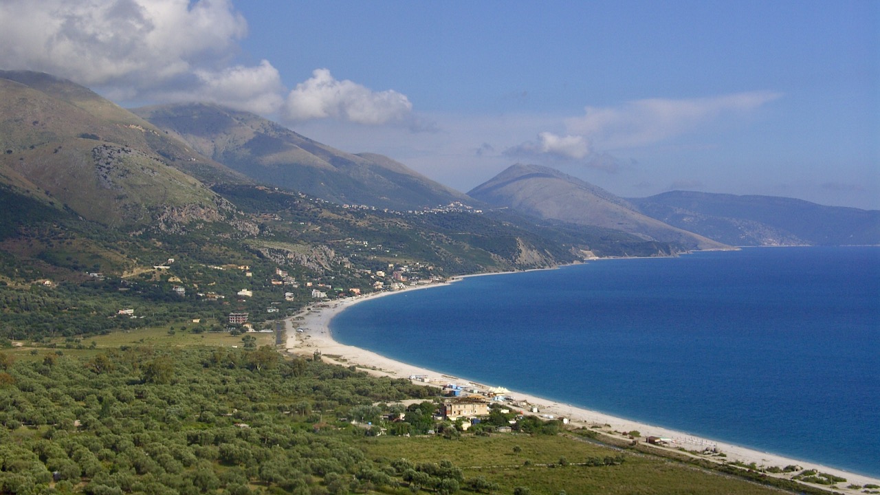Strände von Albanien bei Vlore