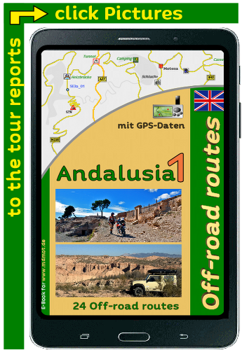 Ebook as a travel guide for Andalusia 1 Offroad in English with GPS data Ebook as a travel guide for Andalusia 1 Offroad in English with GPS data