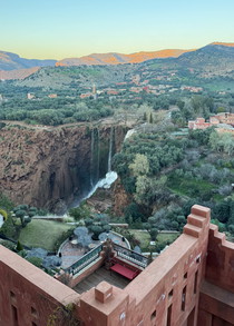 Paysage des cascades et des environs