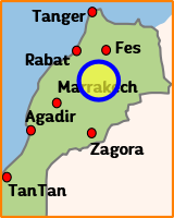 Carte générale de l’étape 12 du circuit moto au Maroc