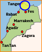 Carte récapitulative du voyage à moto au Maroc, jour 14