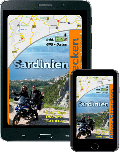 Ebook als Reiseführer Sardinien Motorradtour