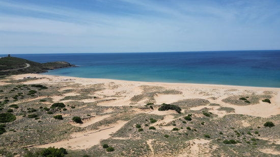 Mit dem Motorrad durch Sardinien zum Dünen Naturschutzgebiet Costa Verde