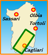 Orientierungskarte Motorradtour Sardinien
