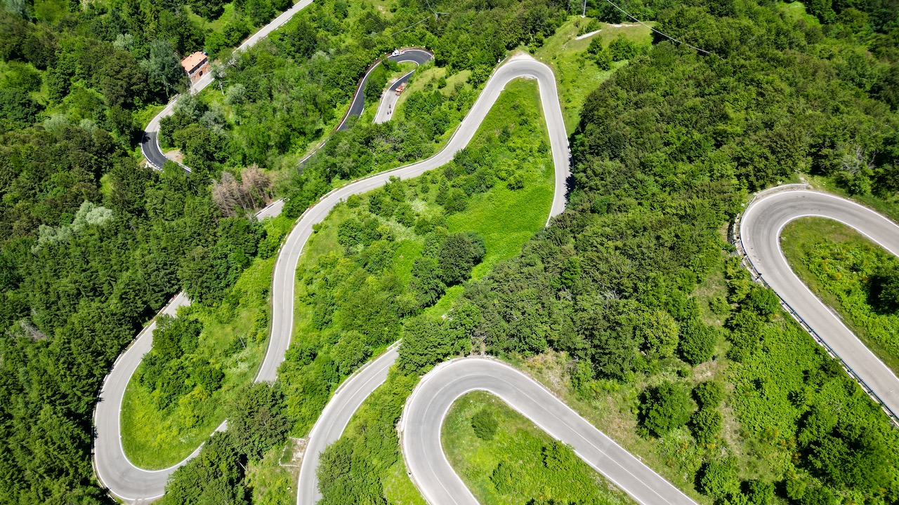 Motorradpässe in der Toskana