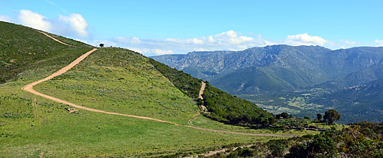 Bergstrassen Korsika