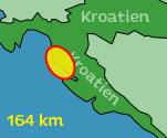 Übersichtskarte Etappe 2 Adventure Tour Kroatien