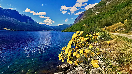Norwegen Schotterpisten zu den Fjorden