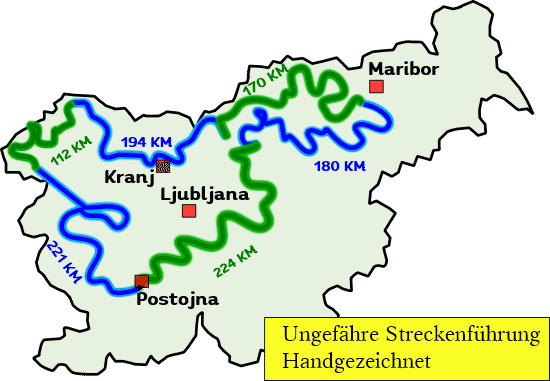 Adventure Tour Slowenien Karte