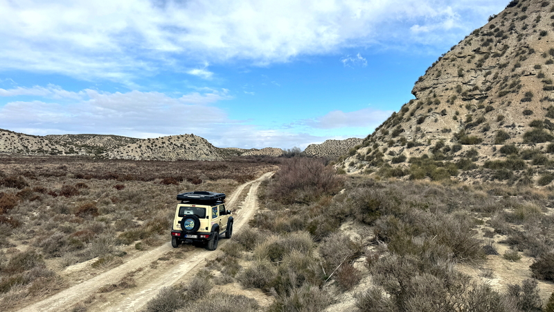 Offroadstrecke BA1 in Andalusien mit dem 4x4 Geländewagen inkl. GPX Tracks
