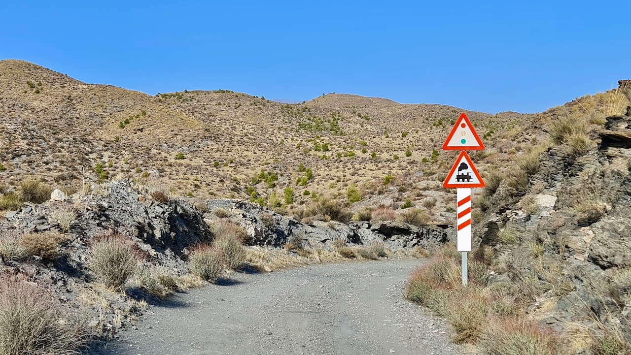 Tracks von der Offroadstrecke durch die Tabernas Wüste 