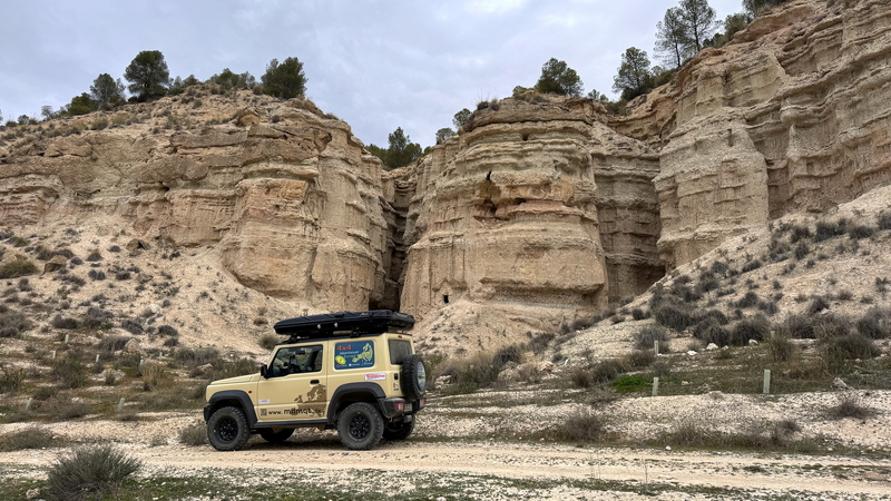 Offroadstrecke am Stausee von Andalusien