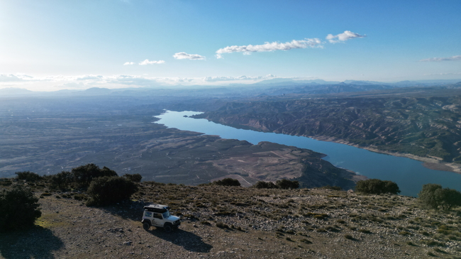 Tolle Offroadstrecke auf den Hausberg von Baza in Spanien