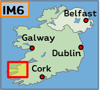 Übersichtskarte Irland Cork