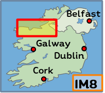 Übersichtskarte Irland Sligo