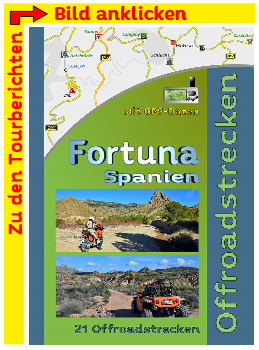 Tourenbuch Offroad Fortuna Murcia Alicante Spanien