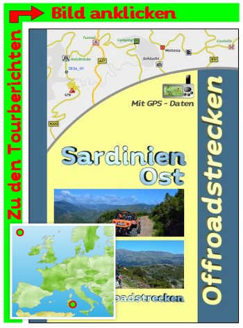 Offroadstrecken auf Sardinien im Osten bei Tortoli