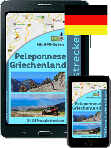 EBook über Offroadstrecken auf der Peleponese in Griechenland für Enduro, 4x4 oder Geländewagen