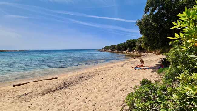 Offroadstrecke ( Korsika ) zu drei Badestränden