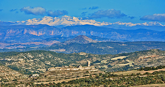 Panoramblick hohe Pyrenäen