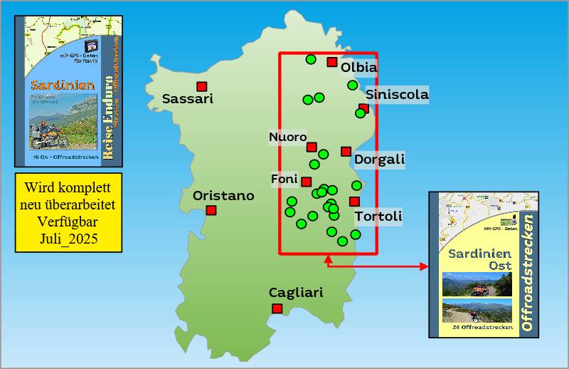 Touren übersicht Sardinien Offroad