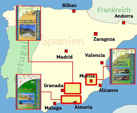Spanien uebersicht offroad karte